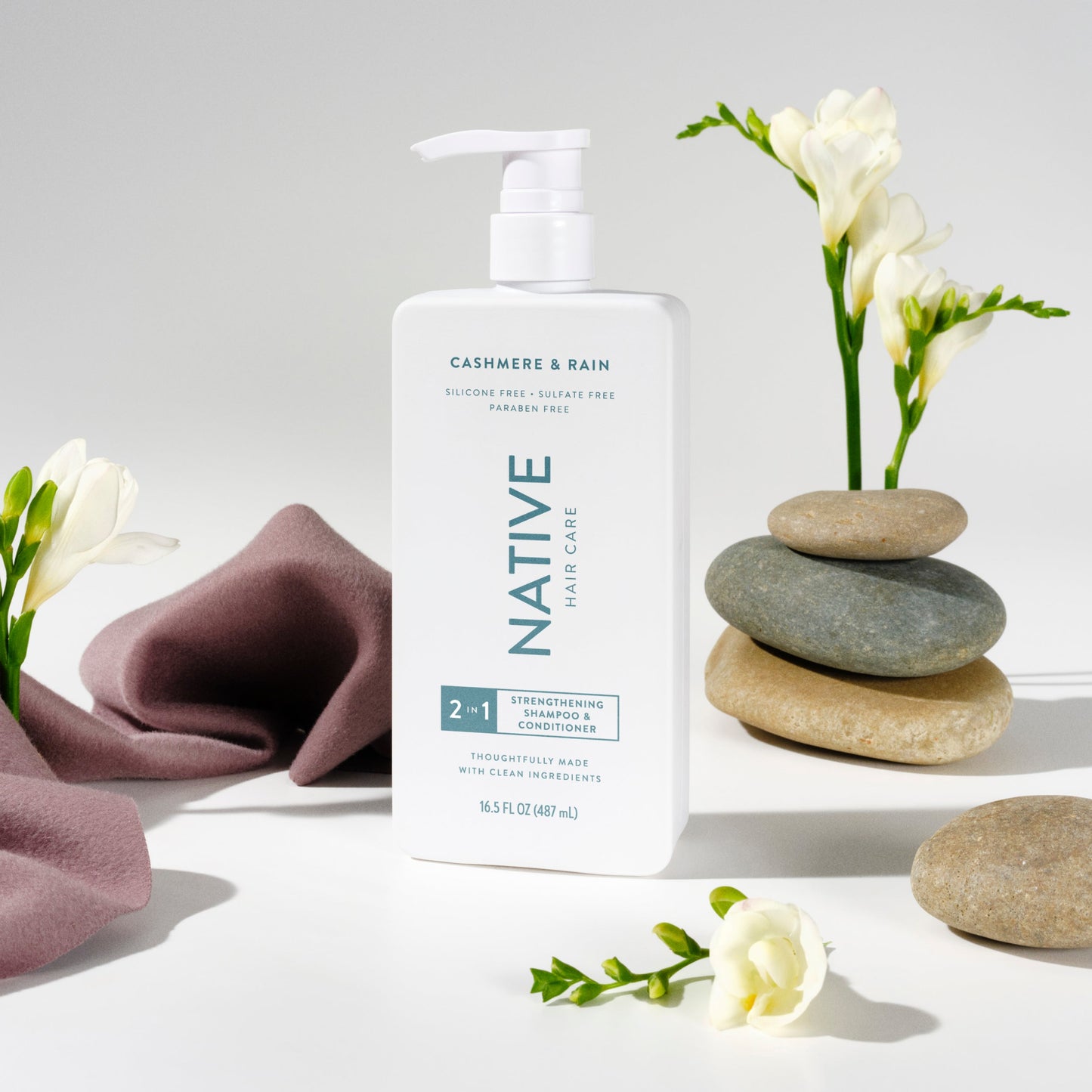 Strengthening 2 in 1 Shampoo and Conditioner Cashmere and Rain 16.5oz Classic Personal Care