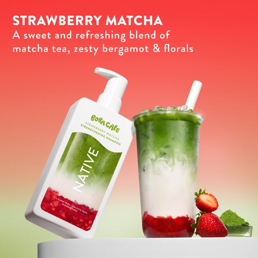Strengthening Shampoo Strawberry Matcha 16.5oz Limited Edition Personal Care