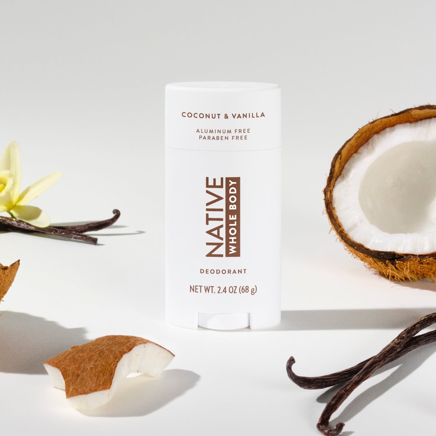 Whole Body Deodorant Stick Coconut and Vanilla 2.4oz Classic Personal Care