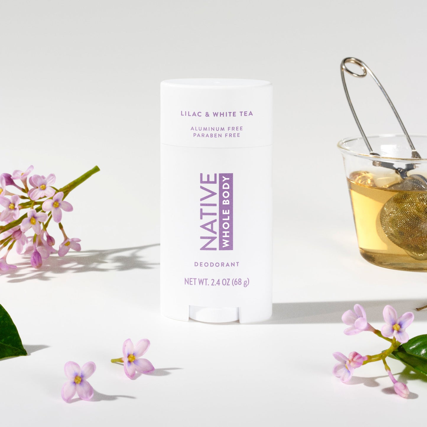 Whole Body Deodorant Stick Lilac and White Tea 2.4oz Classic Personal Care
