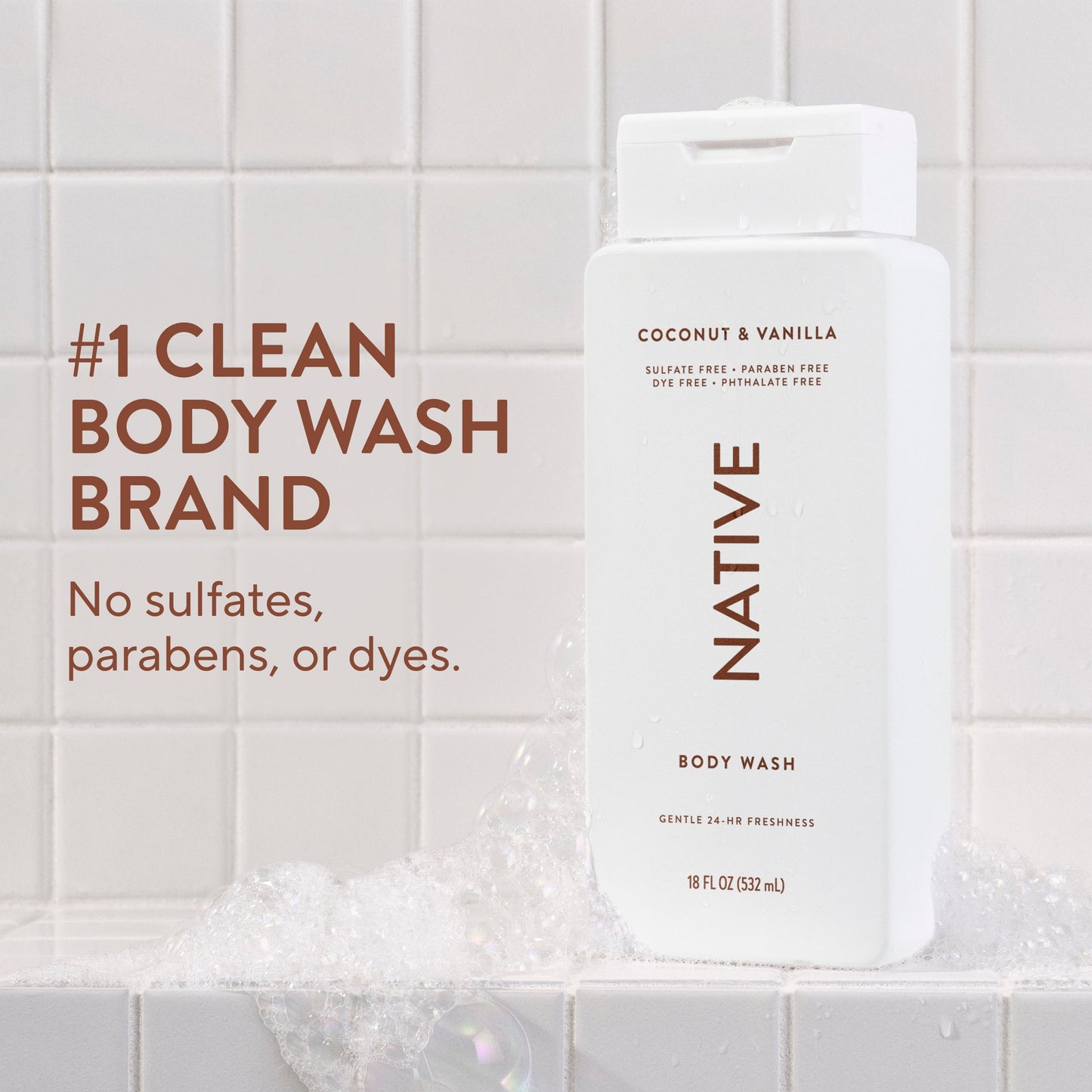 Body Wash Coconut and Vanilla 18oz Classic Personal Care