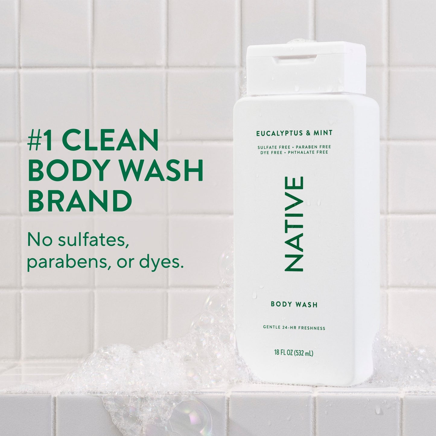 Body Wash Eucalyptus and Mint 18oz Classic Personal Care