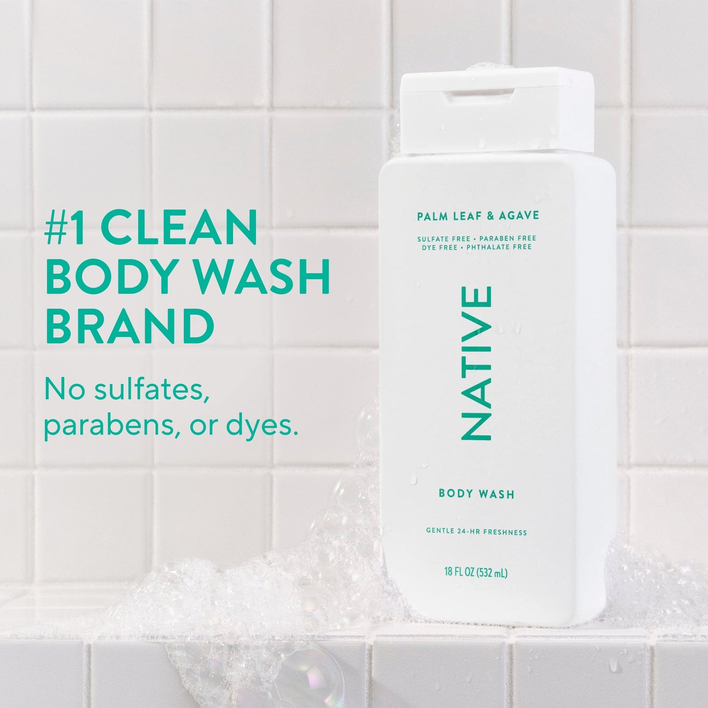 Body Wash Palm Leaf and Agave 18oz Classic Personal Care