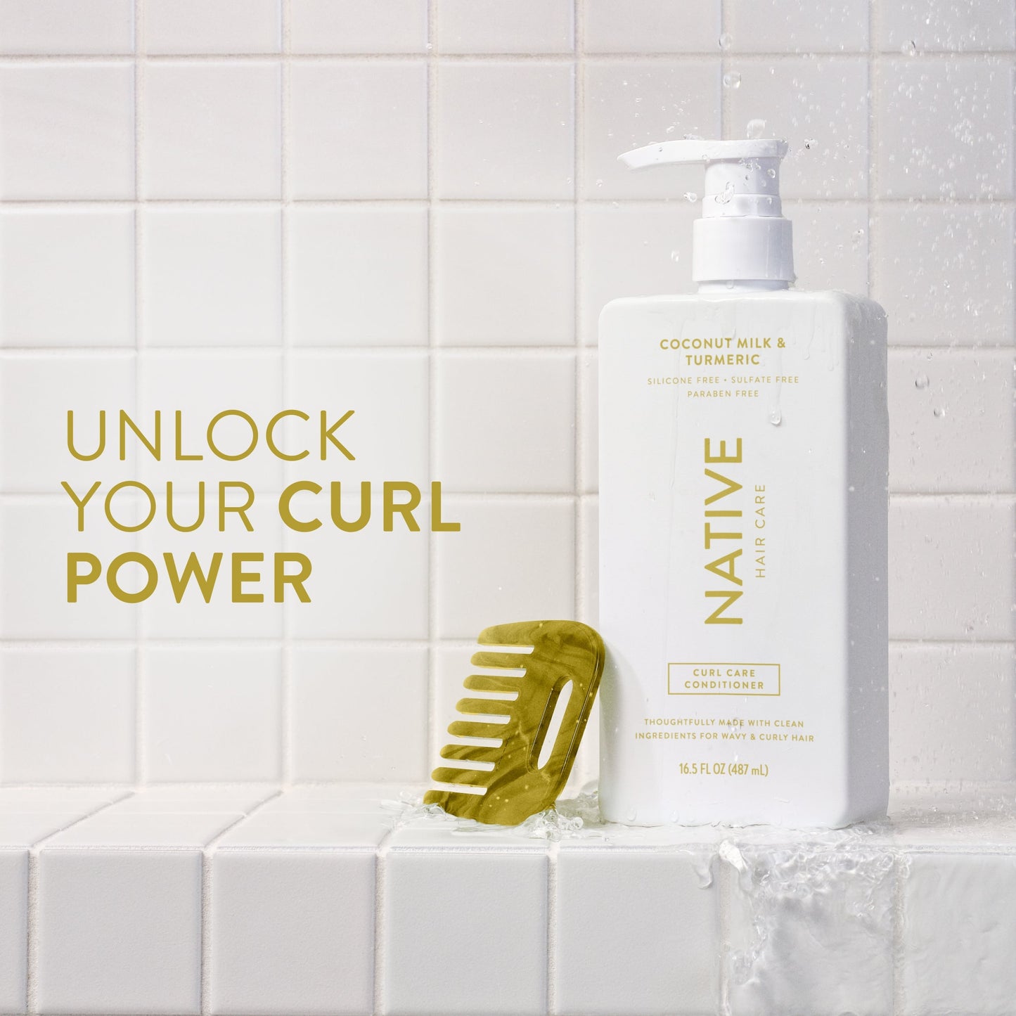 Curl Care Conditioner Coconut Milk and Turmeric 16.5oz Classic Personal Care