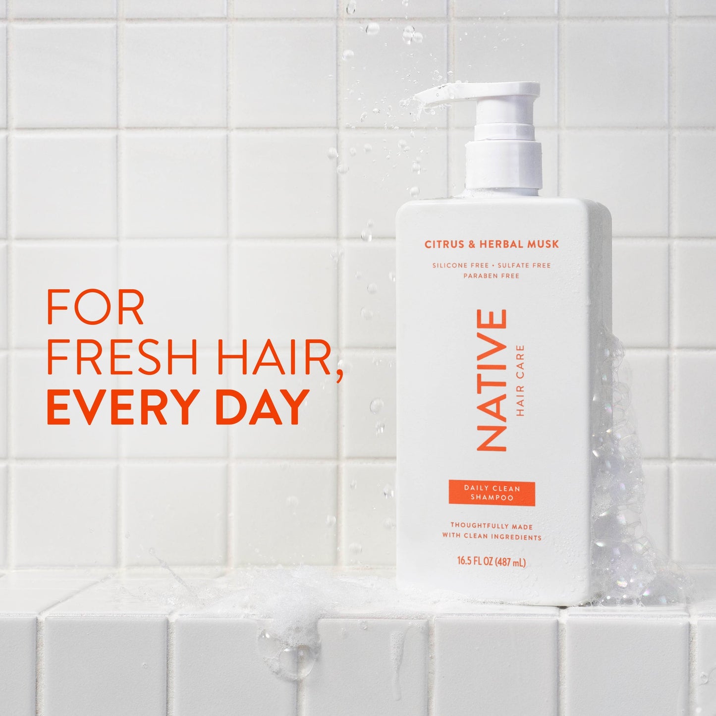 Daily Clean Shampoo Citrus and Herbal Musk 16.5oz Classic Personal Care