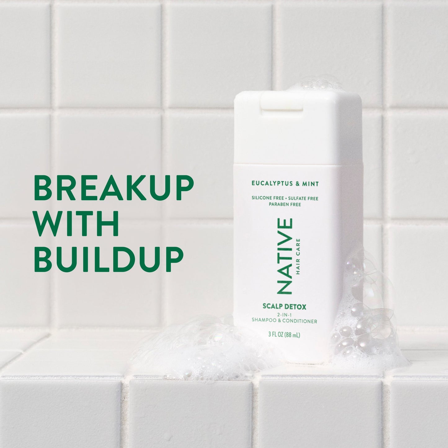 Mini Scalp Clarifying 2 in 1 Shampoo and Conditioner Eucalyptus and Mint 3oz Classic Personal Care