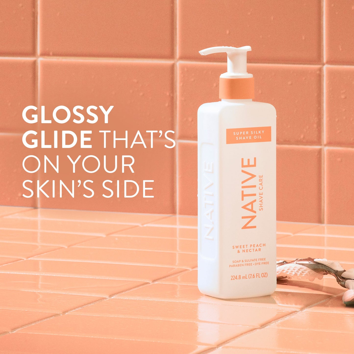 Silky Smooth Shave Oil Sweet Peach and Nectar 7.6oz Classic Personal Care