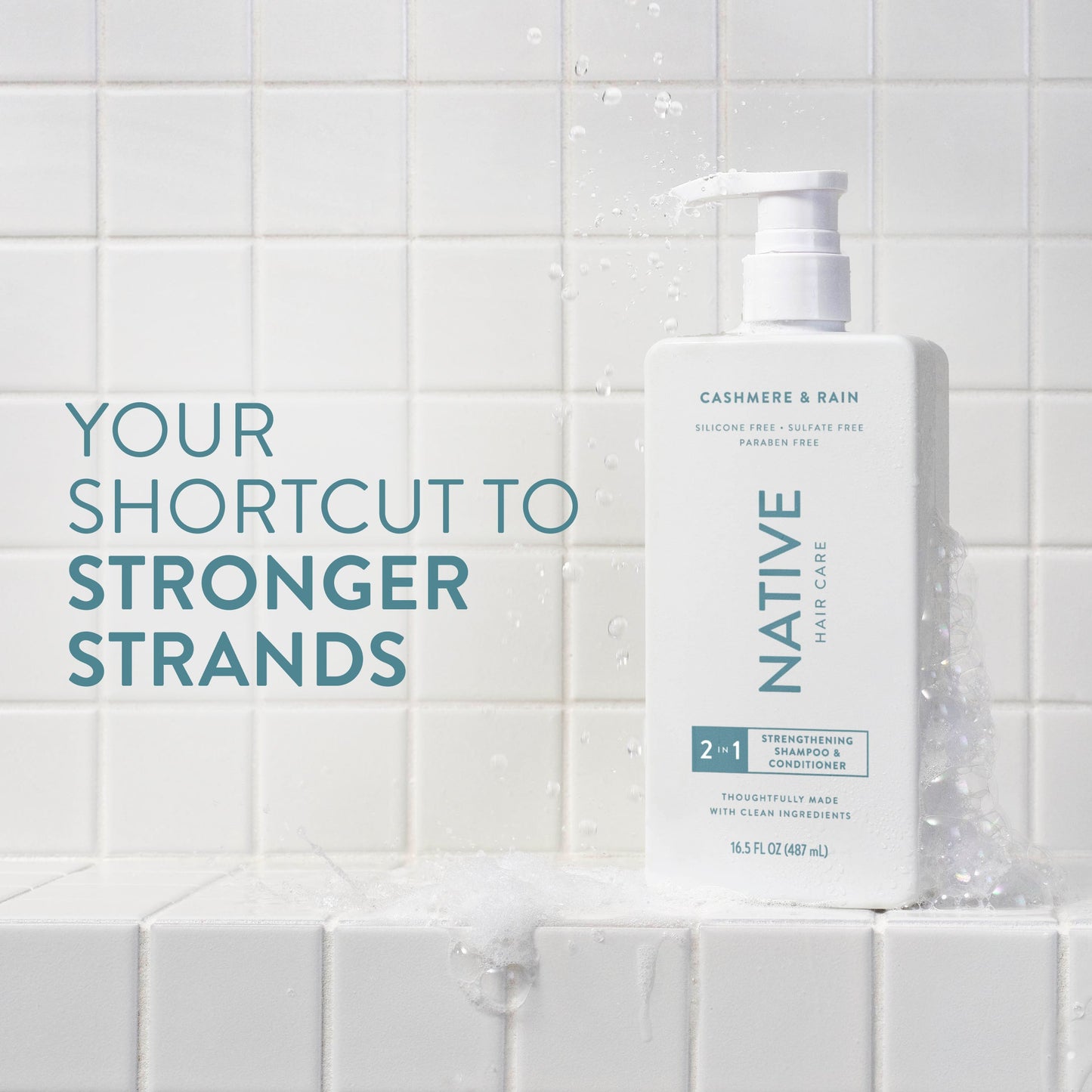 Strengthening 2 in 1 Shampoo and Conditioner Cashmere and Rain 16.5oz Classic Personal Care