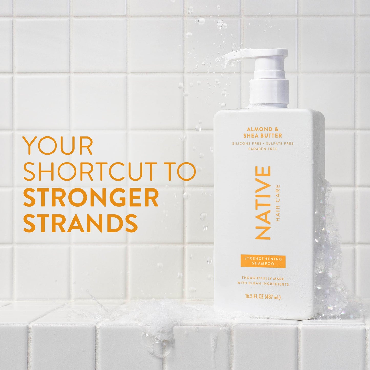 Strengthening Shampoo Almond and Shea Butter 16.5oz Classic Personal Care