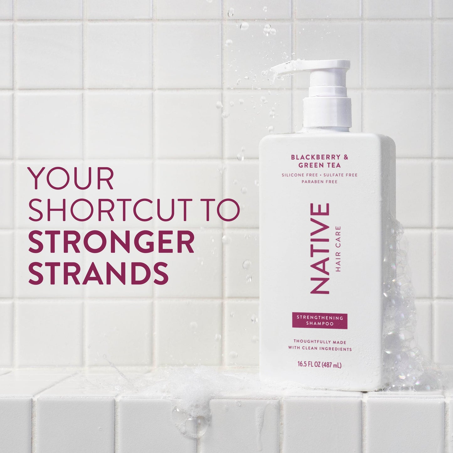 Strengthening Shampoo Blackberry and Green Tea 16.5oz Classic Personal Care