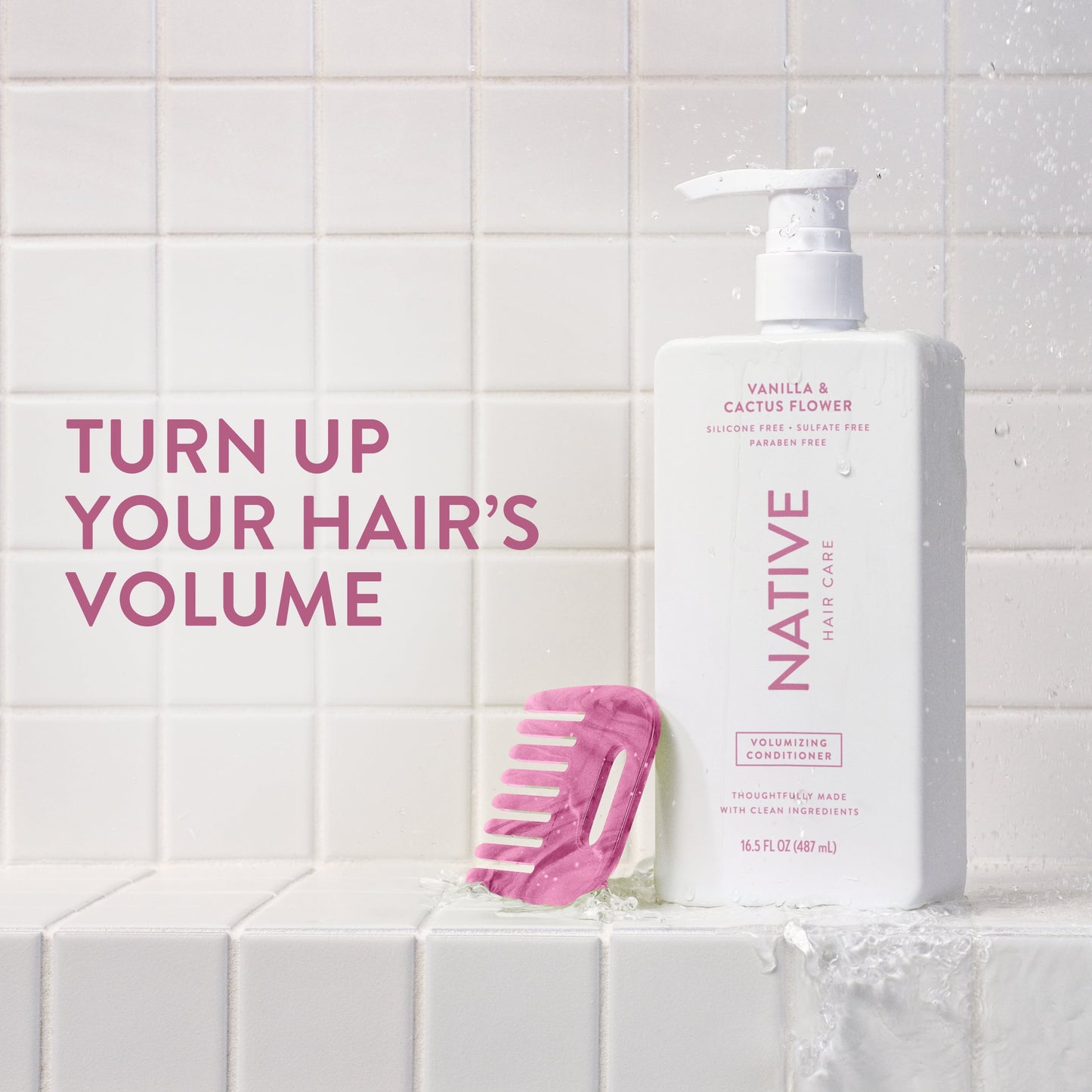 Volumizing Conditioner Vanilla and Cactus Flower 16.5oz Classic Personal Care