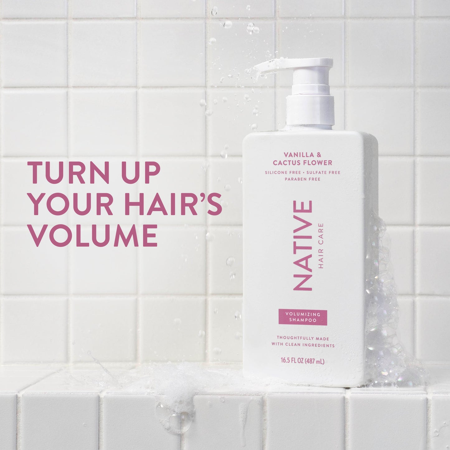 Volumizing Shampoo Vanilla and Cactus Flower 16.5oz Classic Personal Care