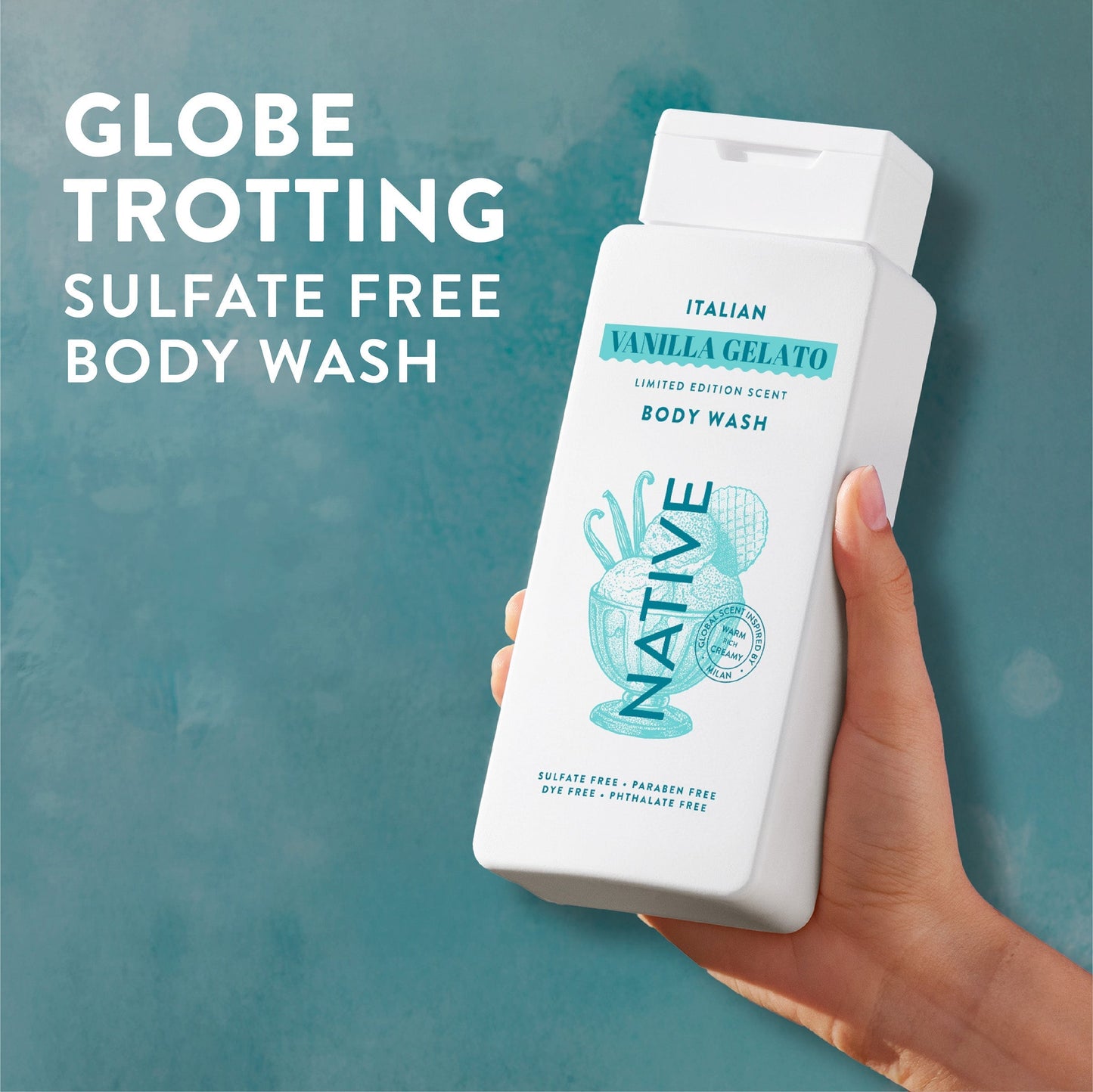 Body Wash Italian Vanilla Gelato 18oz Limited Edition Personal Care