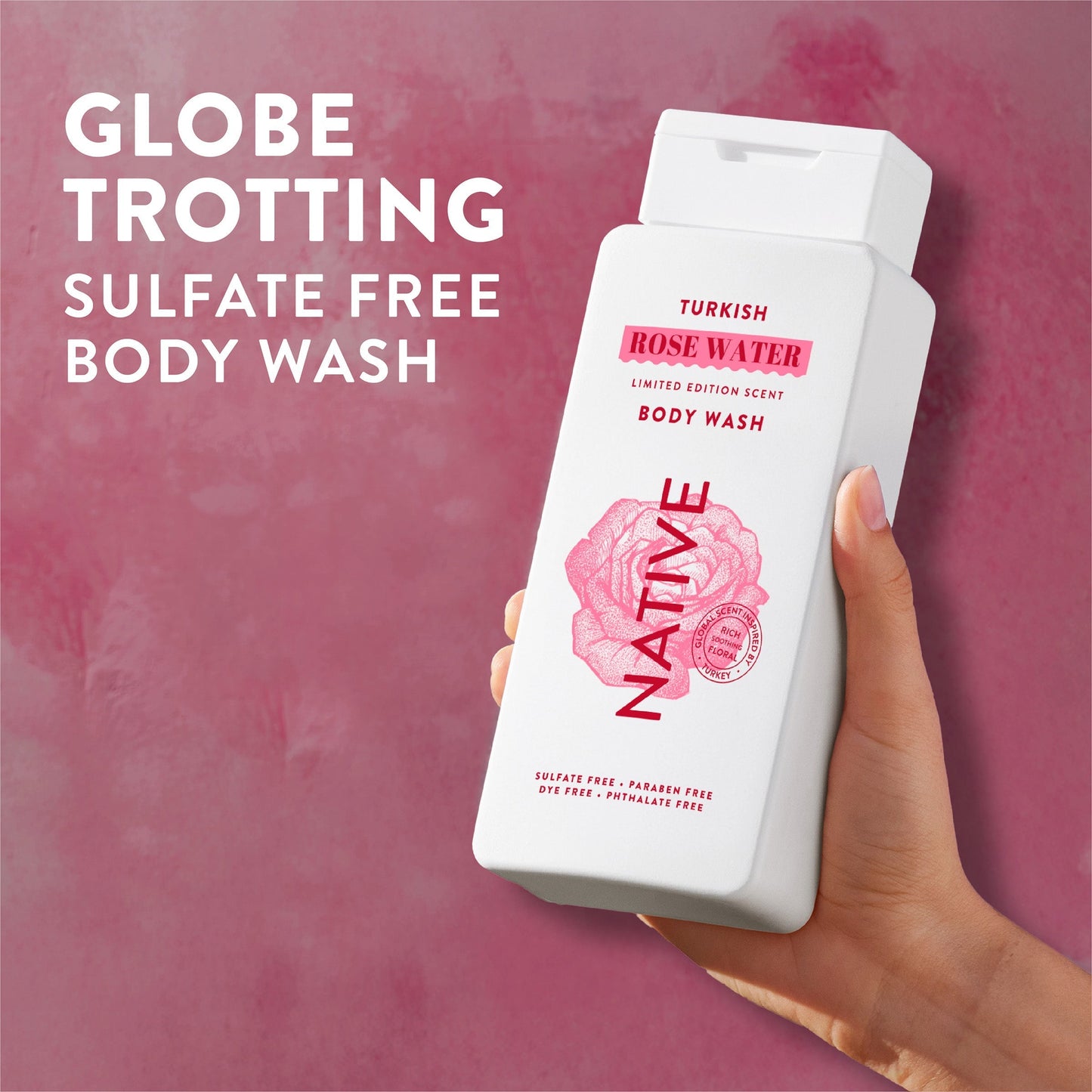 Body Wash Turkish Rose Water 18oz Limited Edition Personal Care