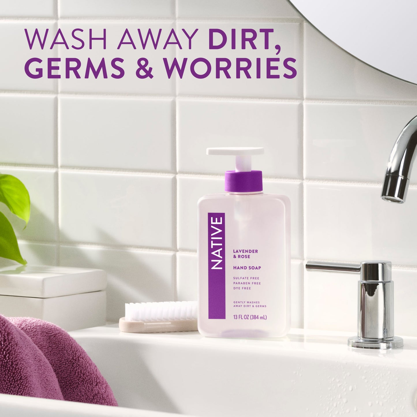 Hand Soap Lavender and Rose 13oz Classic Personal Care