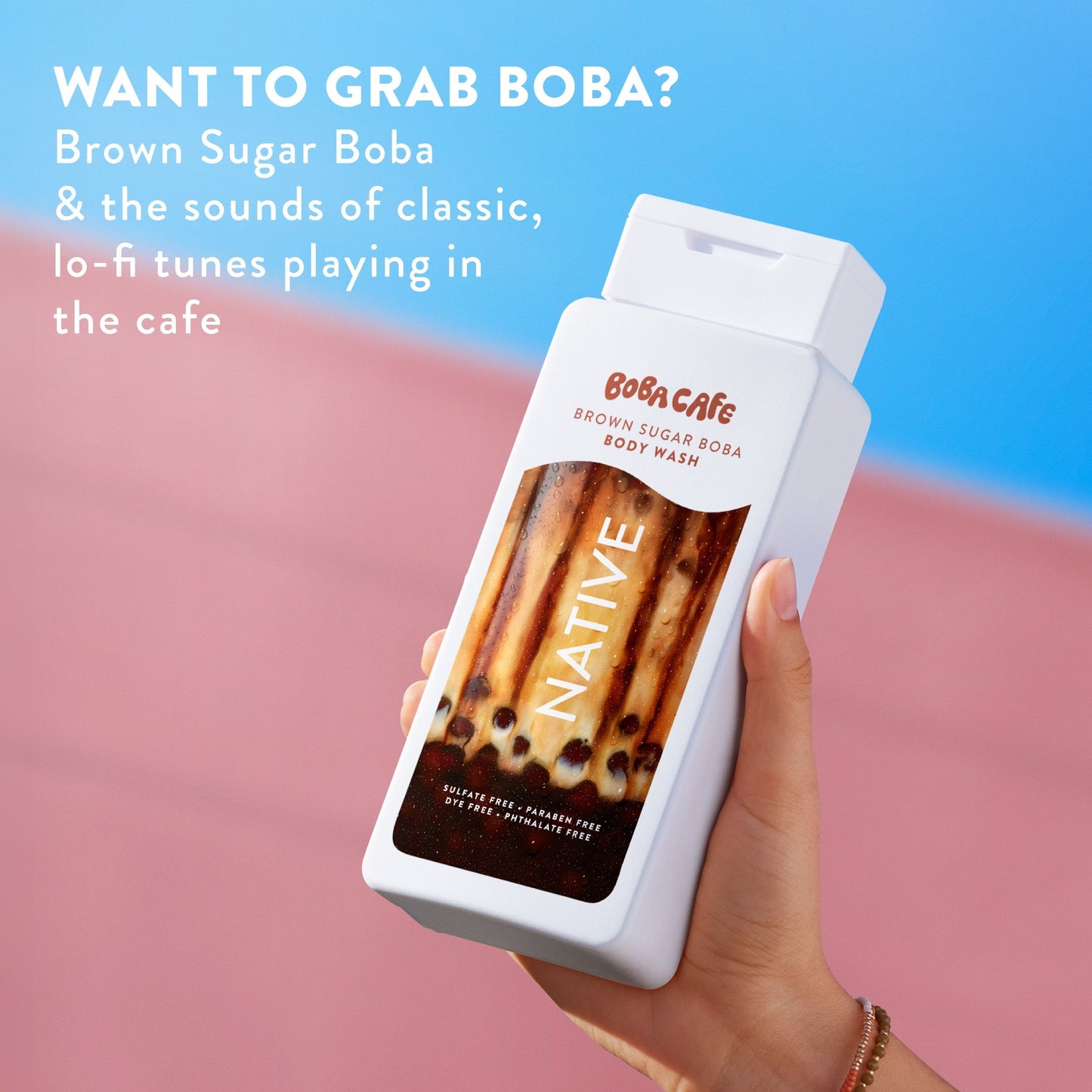 Body Wash Brown Sugar Boba 18oz Limited Edition Personal Care
