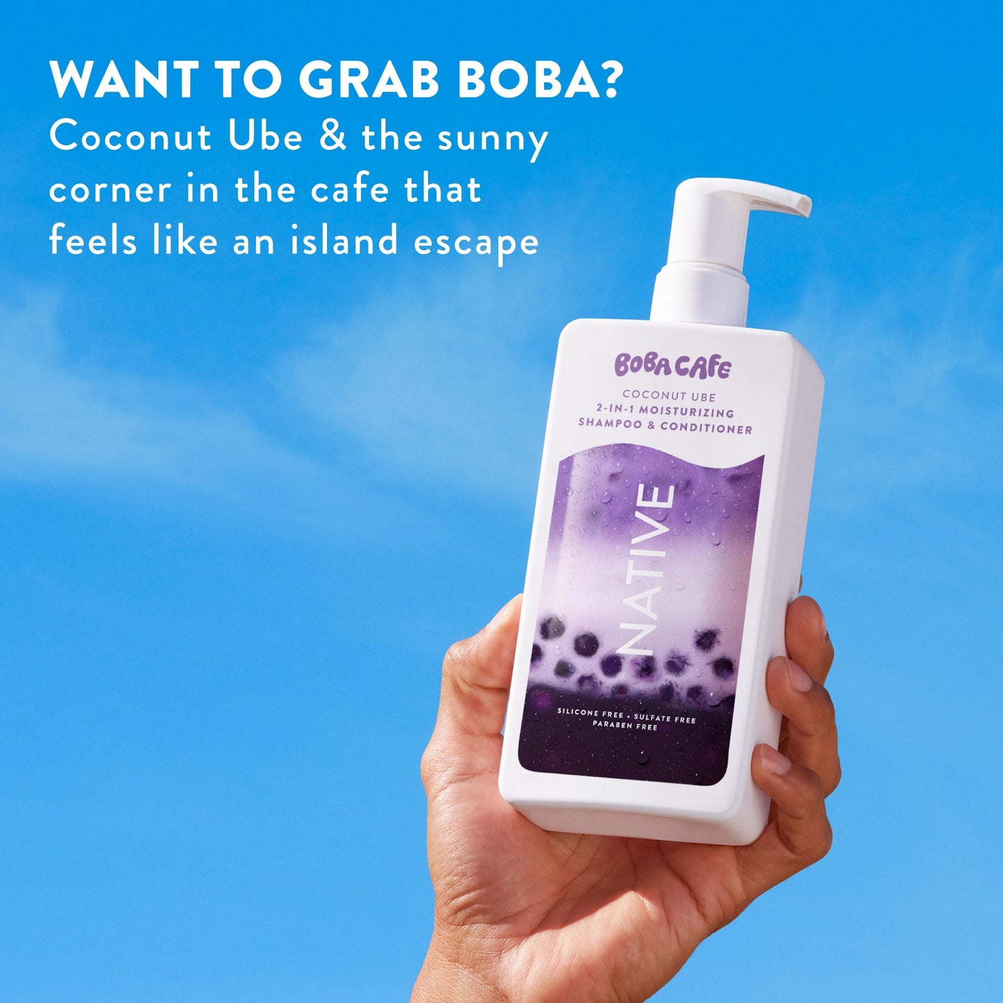 Moisturizing 2 in 1 Shampoo and Conditioner Coconut Ube 16.5oz Limited Edition Personal Care