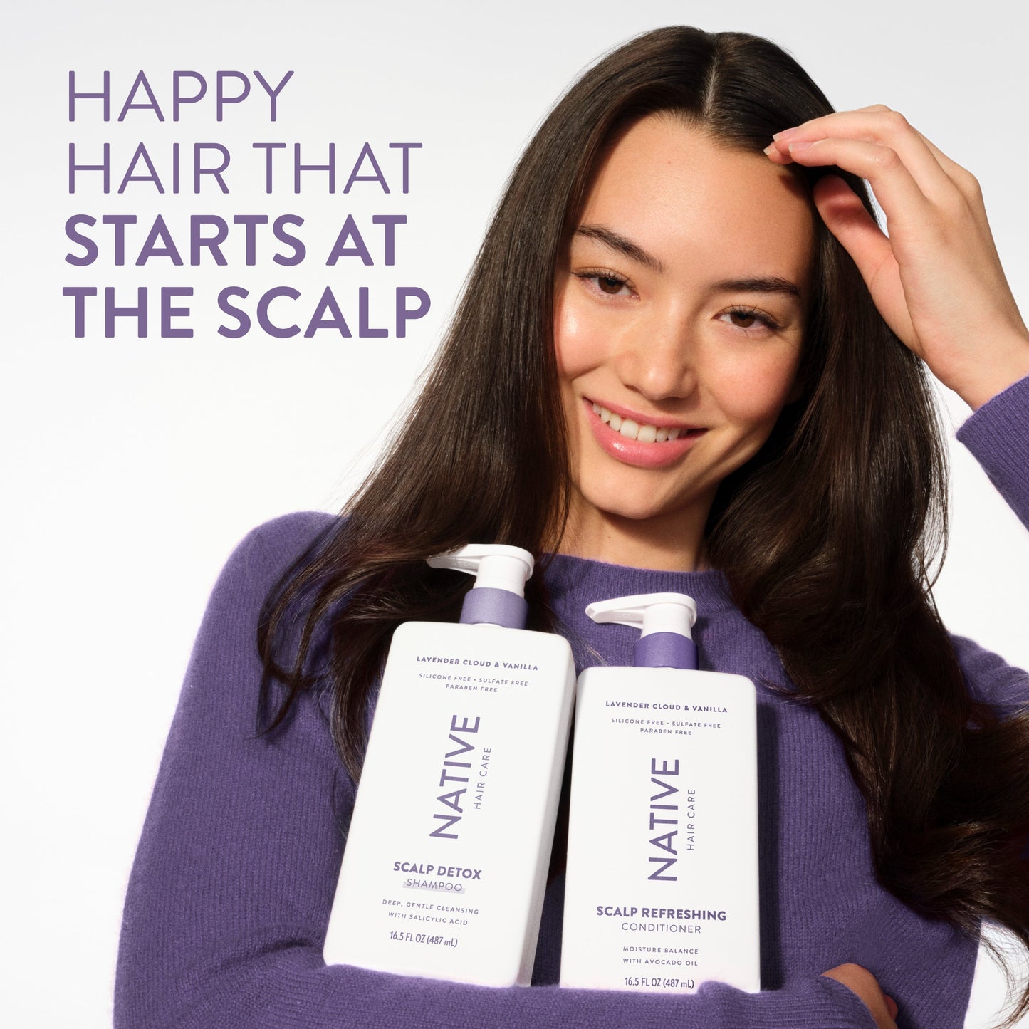 Scalp Clarifying Shampoo Lavender Cloud and Vanilla 16.5oz Classic Personal Care
