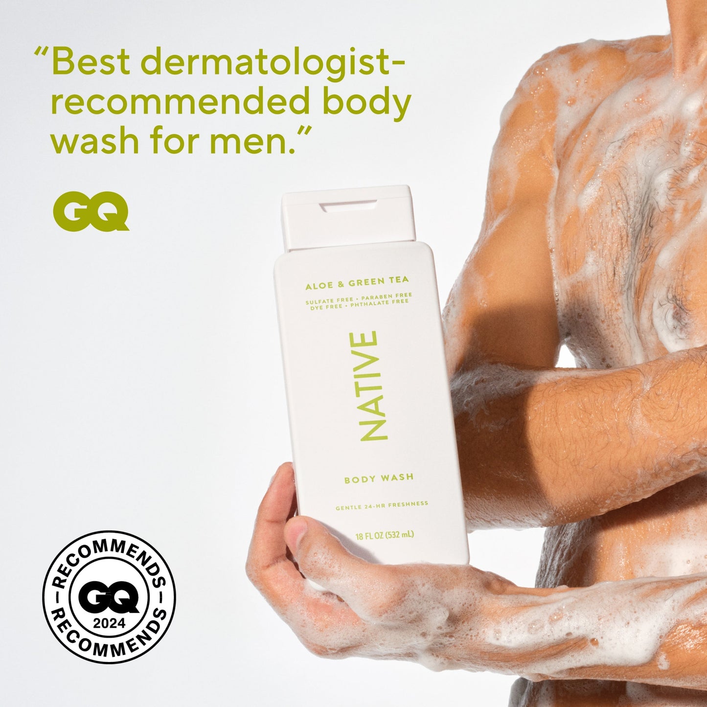 Body Wash Aloe and Green Tea 18oz Classic Personal Care