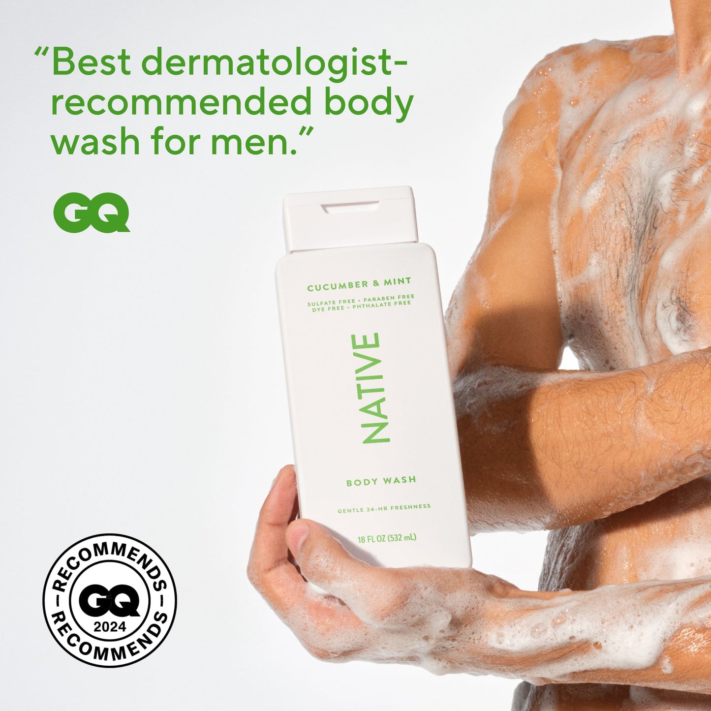 Body Wash Cucumber and Mint 18oz Classic Personal Care