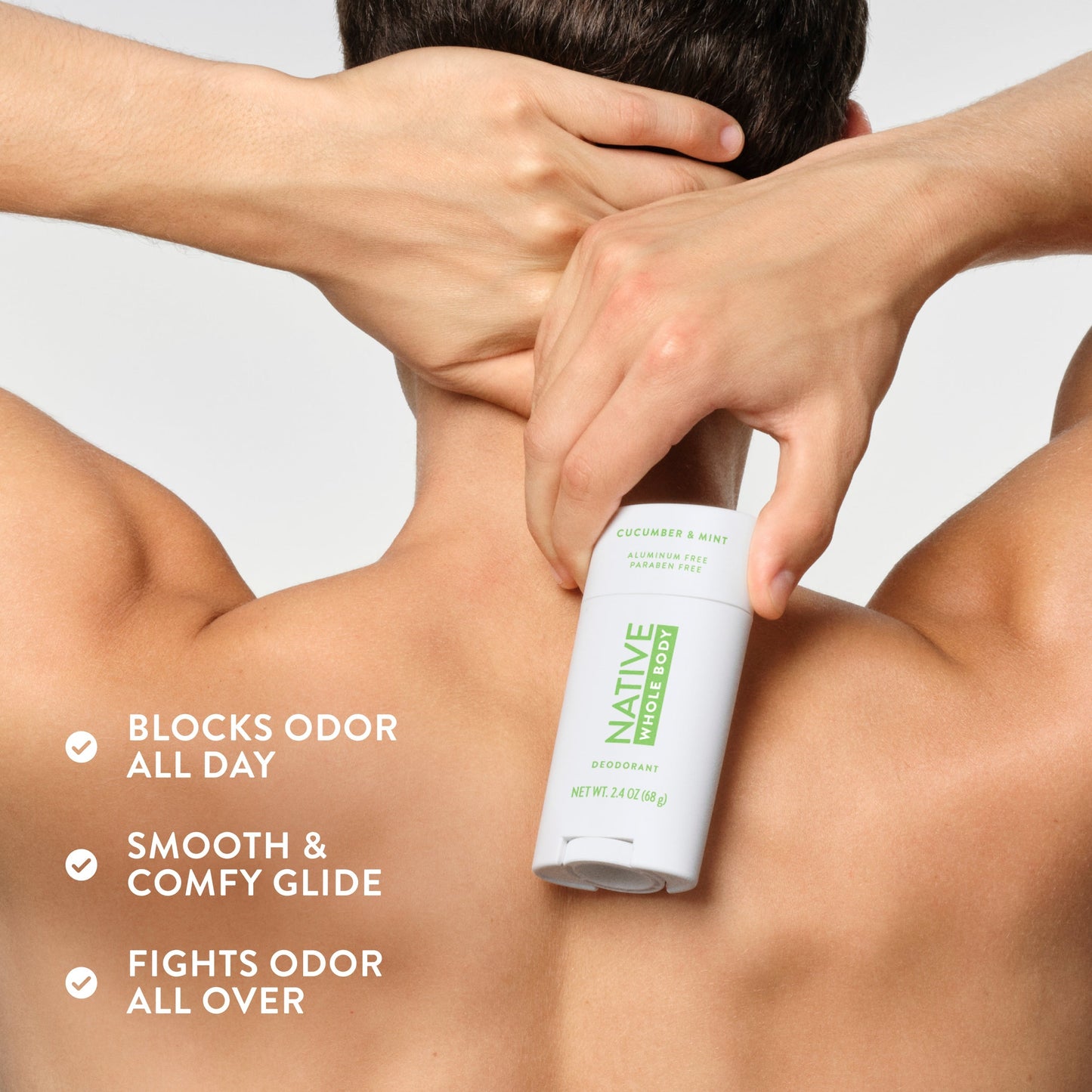 Whole Body Deodorant Stick Cucumber and Mint 2.4oz Classic Personal Care