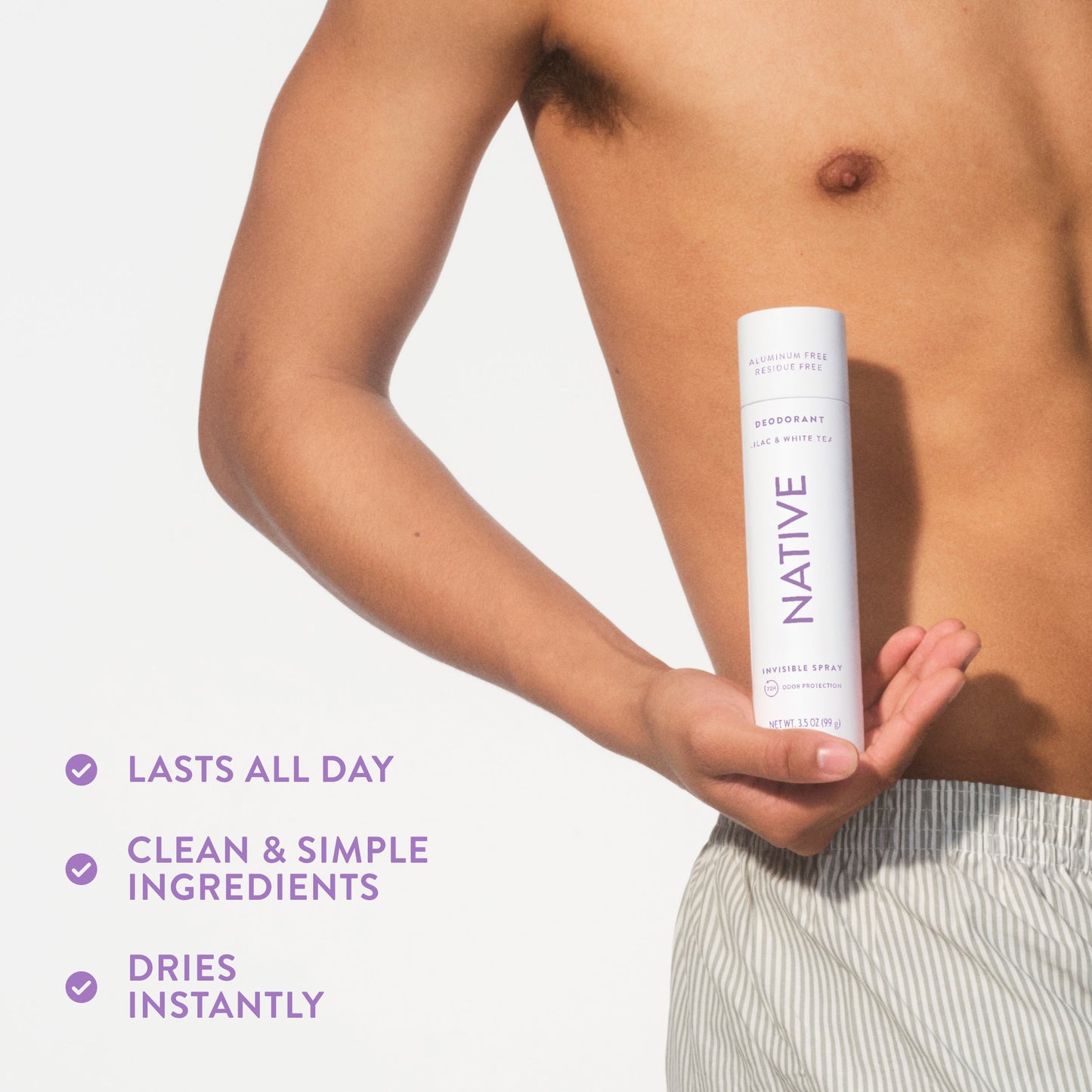 Deodorant Spray Lilac and White Tea 3.5oz Classic Personal Care