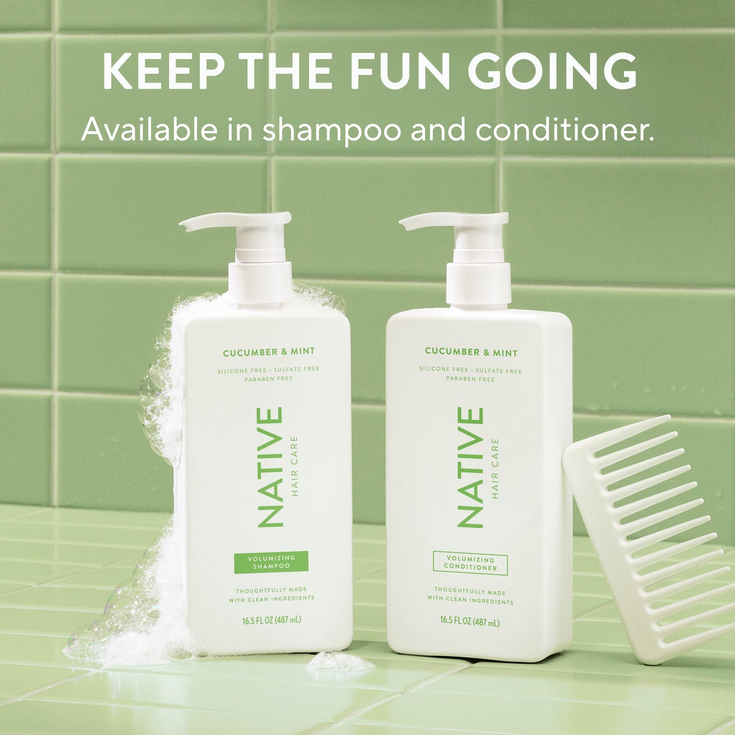 Mini Volumizing Shampoo Cucumber and Mint 3oz Classic Personal Care