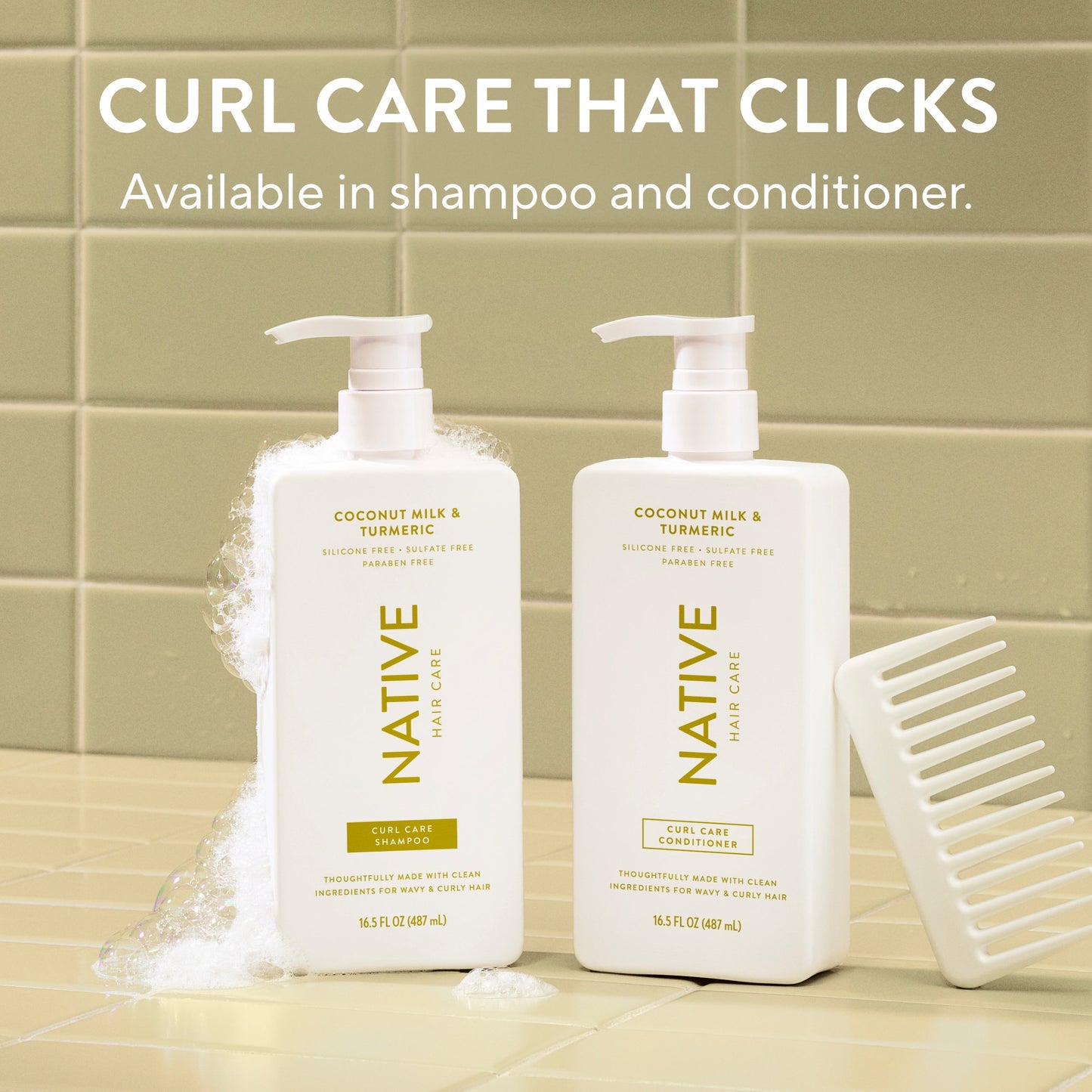 Curl Care Conditioner Coconut Milk and Turmeric 16.5oz Classic Personal Care