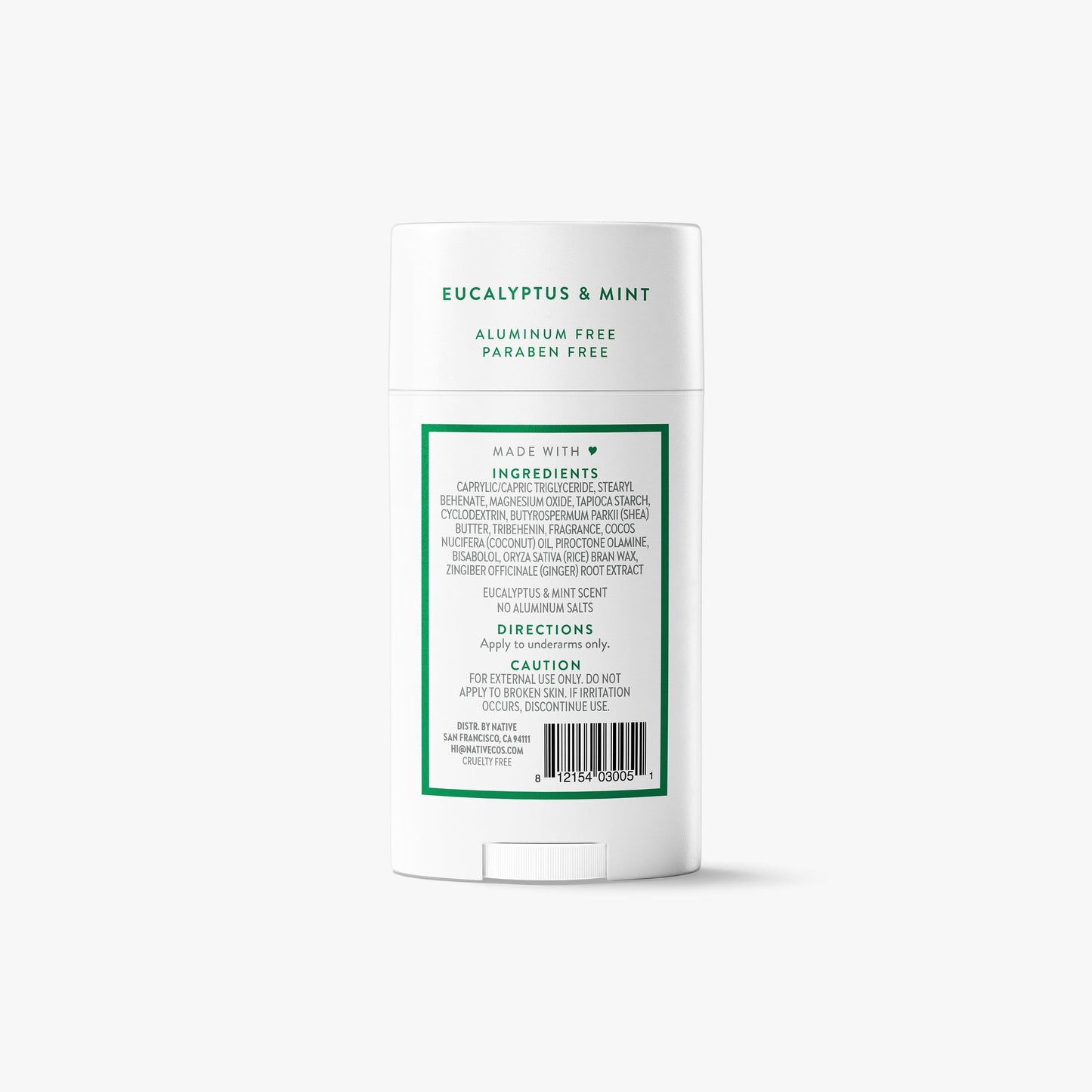 Deodorant Stick Eucalyptus and Mint 2.65oz Classic Personal Care