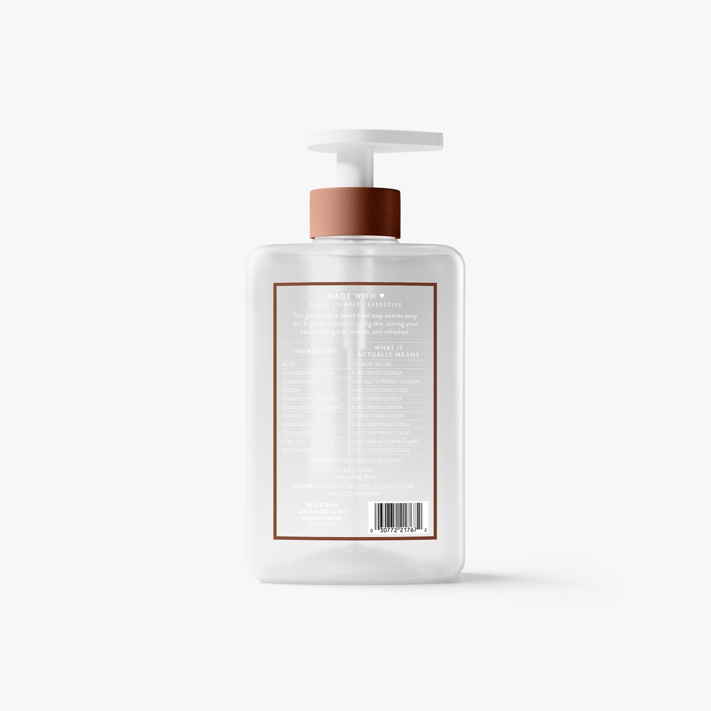 Hand Soap Coconut and Vanilla 13oz Classic Personal Care