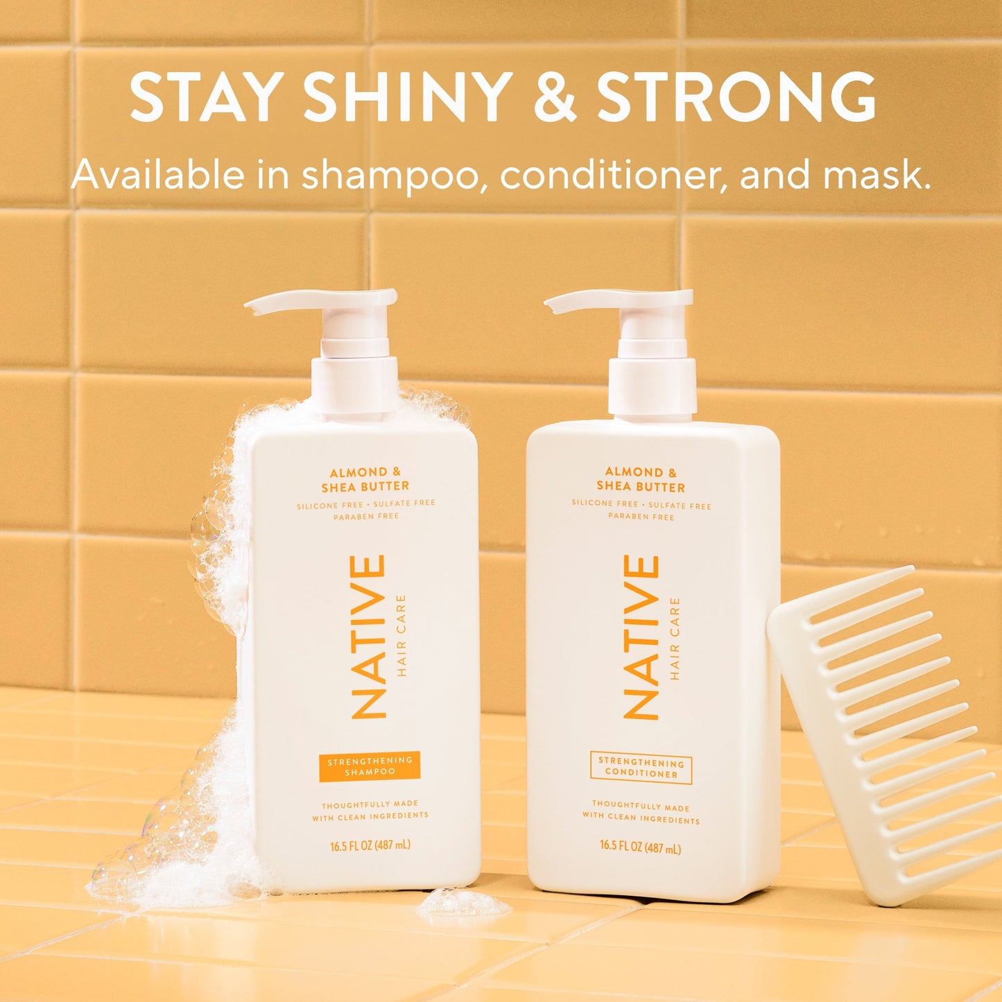 Strengthening Shampoo Almond and Shea Butter 16.5oz Classic Personal Care