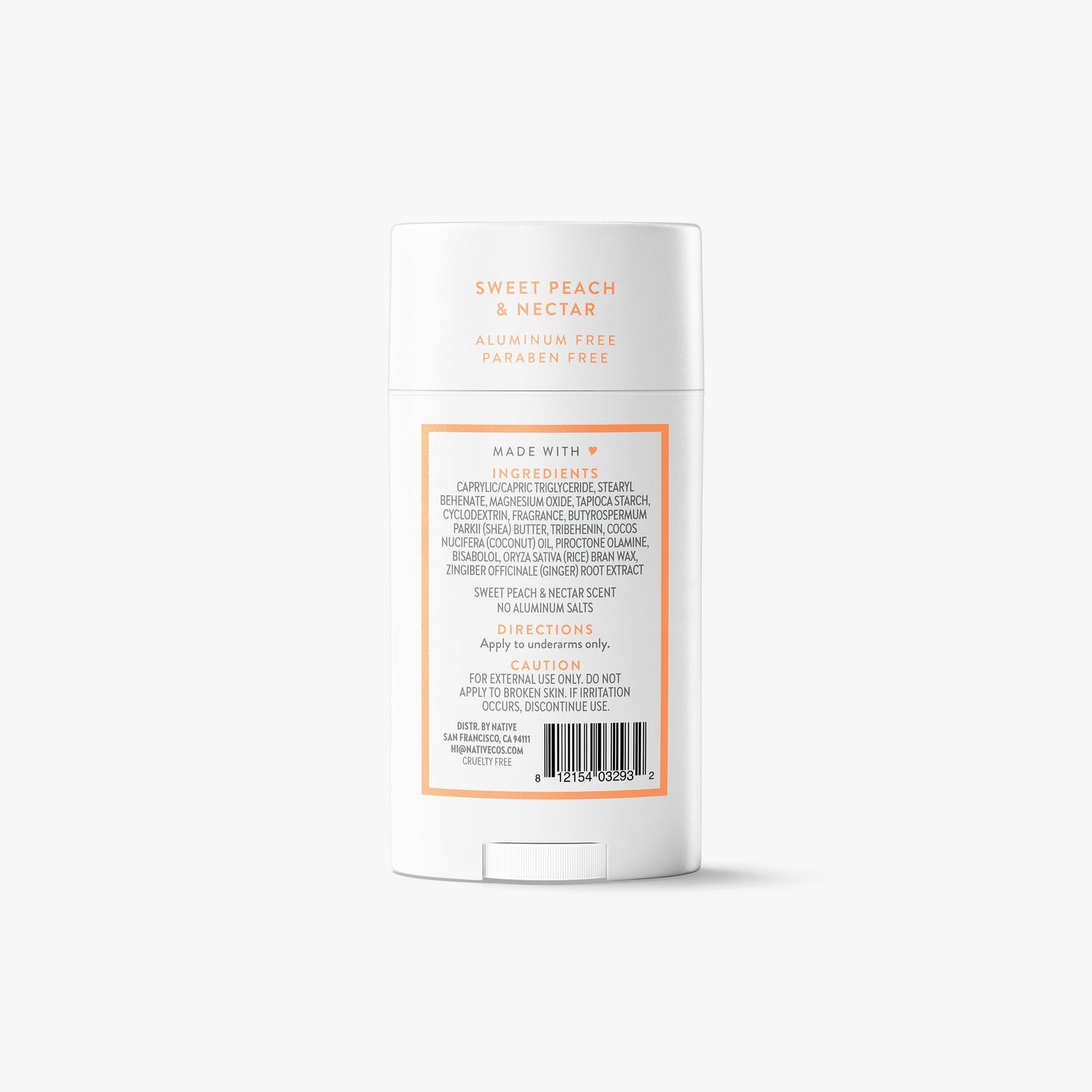 Deodorant Stick Sweet Peach and Nectar 2.65oz Classic Personal Care