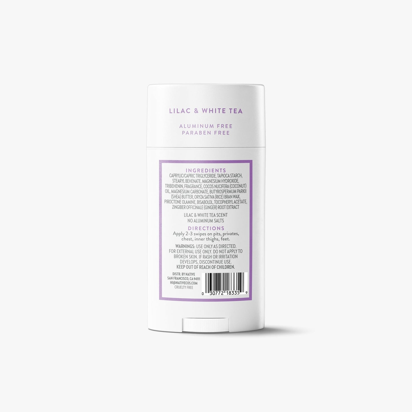 Whole Body Deodorant Stick Lilac and White Tea 2.4oz Classic Personal Care