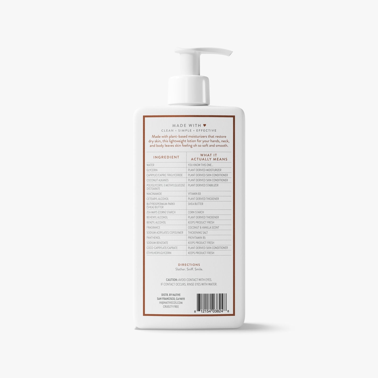 Body Lotion Coconut and Vanilla 16.5oz Classic Personal Care