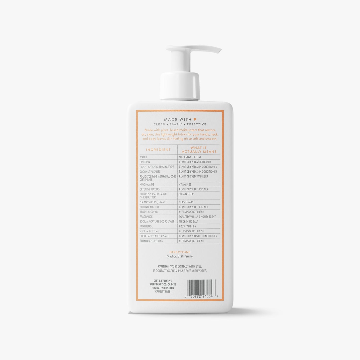 Body Lotion Toasted Vanilla and Honey 16.5oz Classic Personal Care