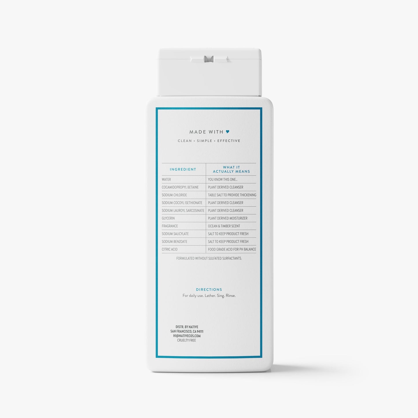 Body Wash Ocean and Timber 18oz Classic Personal Care