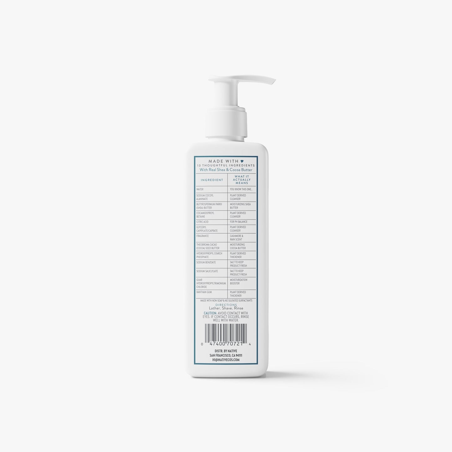 Ultra Moisture Shave Cream Cashmere and Rain 7.6oz Classic Personal Care
