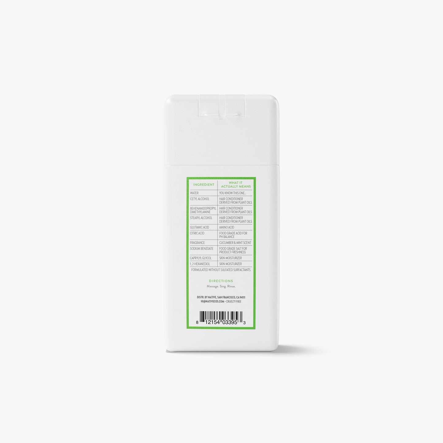 Mini Volumizing Conditioner Cucumber and Mint 3oz Classic Personal Care