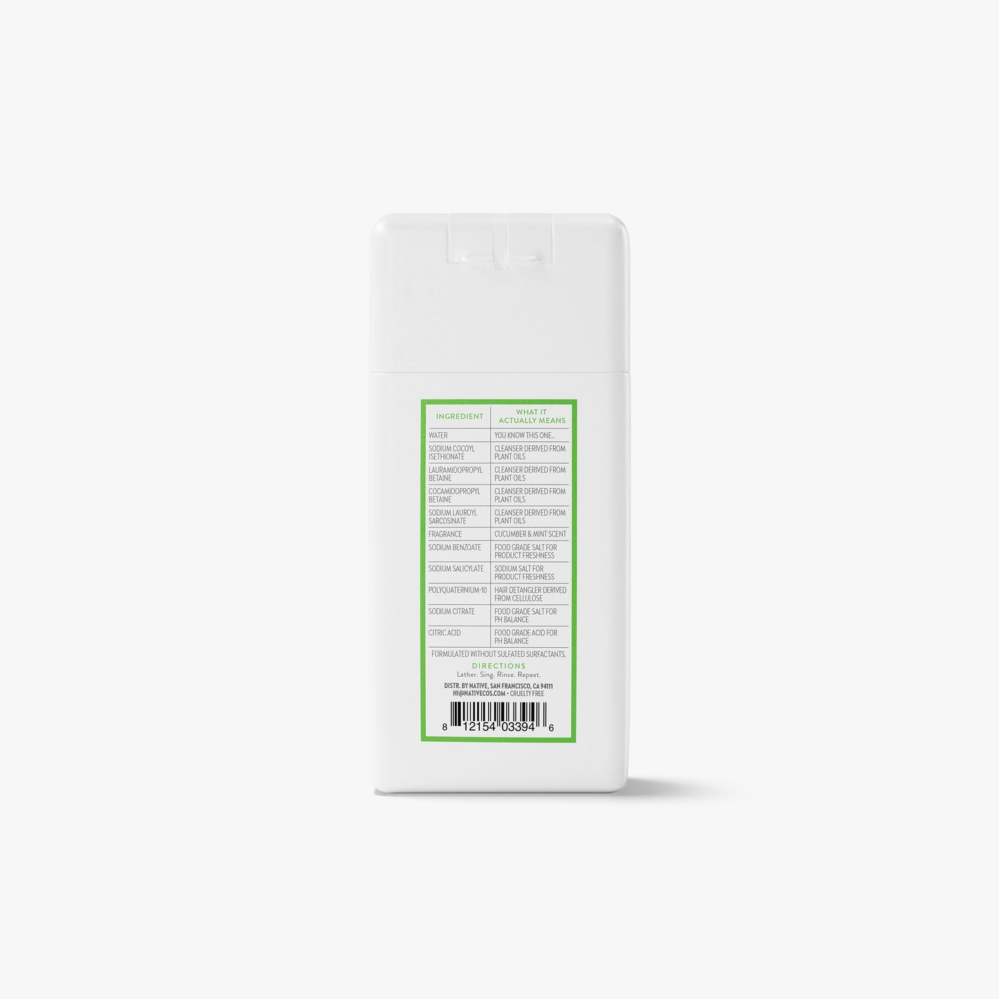 Mini Volumizing Shampoo Cucumber and Mint 3oz Classic Personal Care