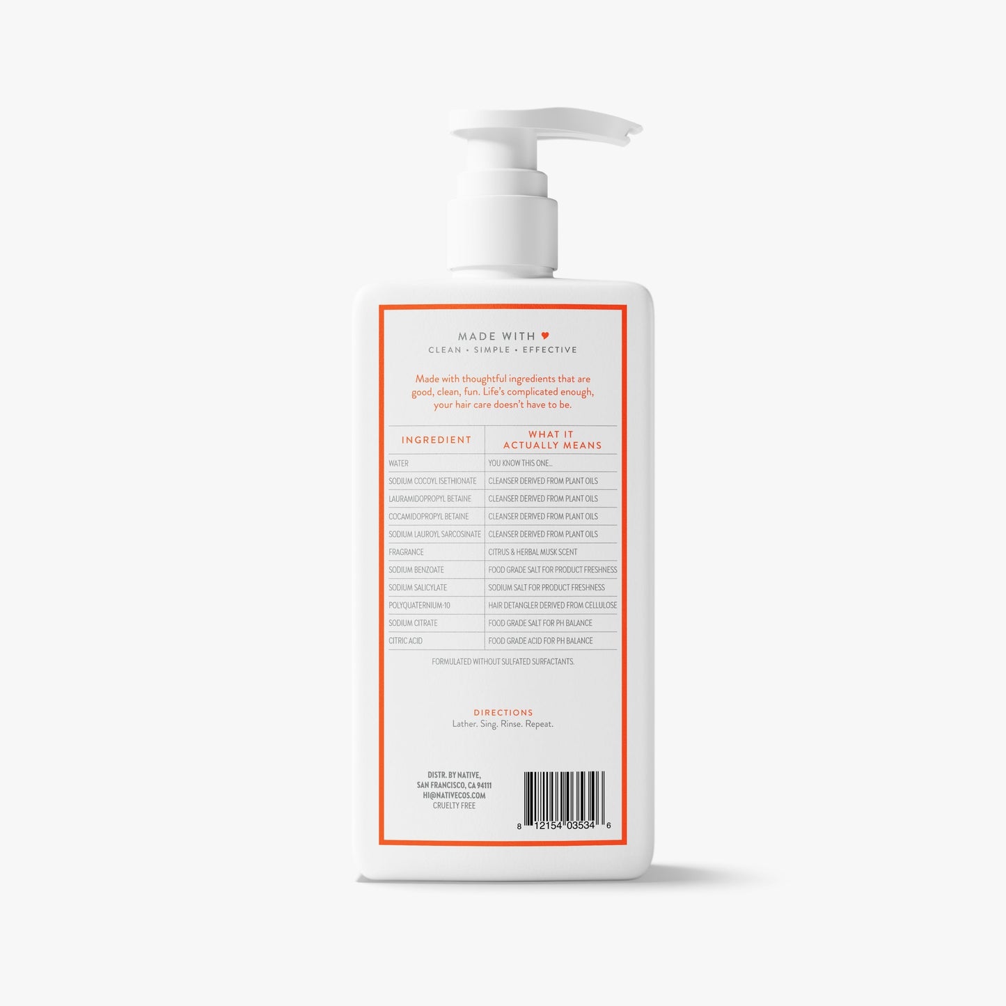 Daily Clean Shampoo Citrus and Herbal Musk 16.5oz Classic Personal Care