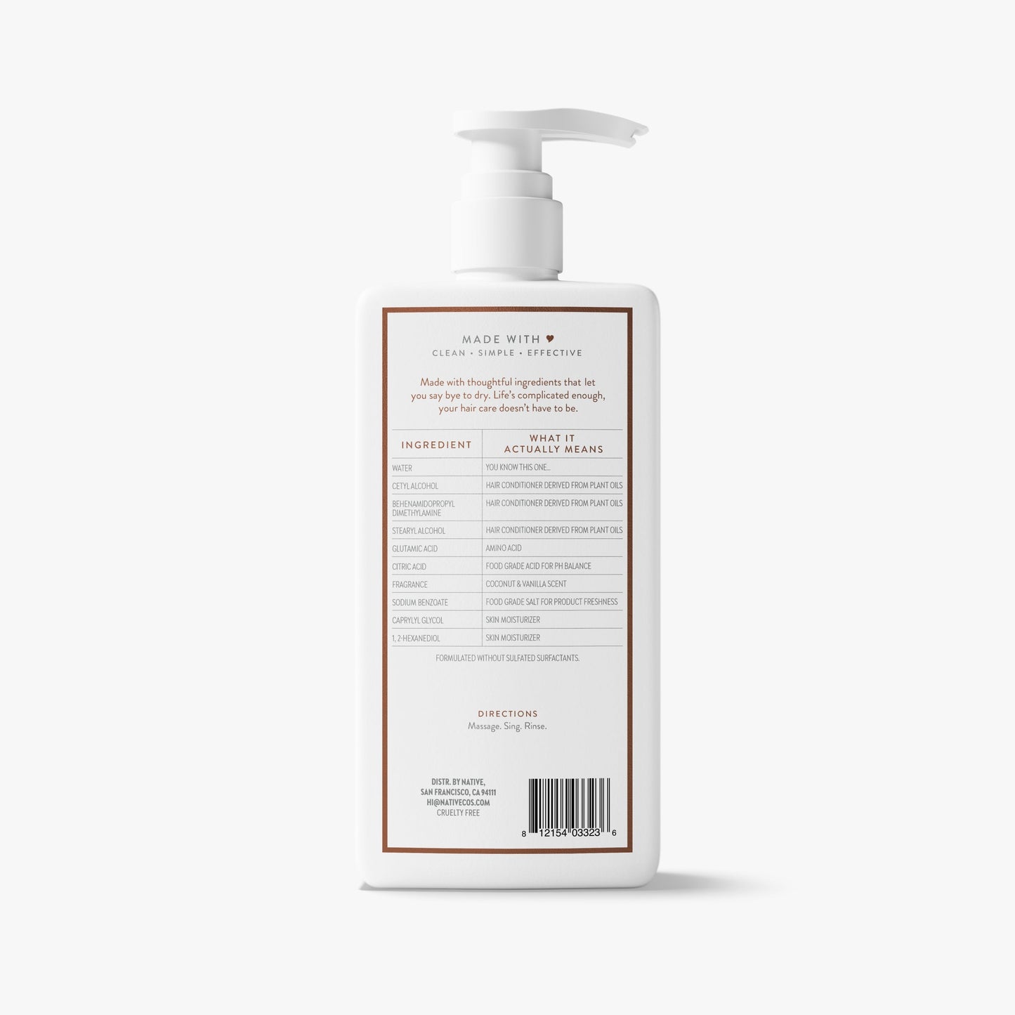 Moisturizing Conditioner Coconut and Vanilla 16.5oz Classic Personal Care