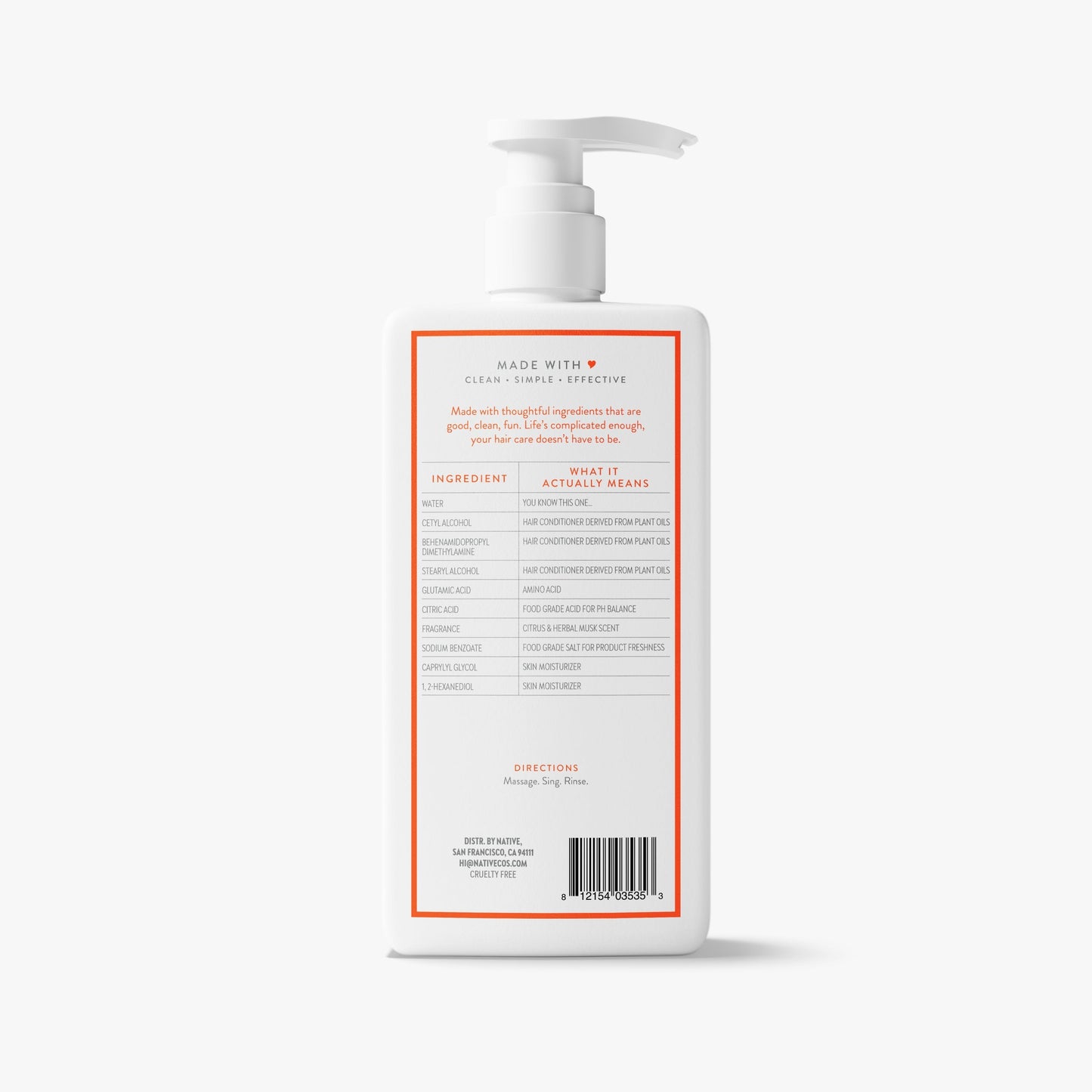 Daily Clean Conditioner Citrus and Herbal Musk 16.5oz Classic Personal Care