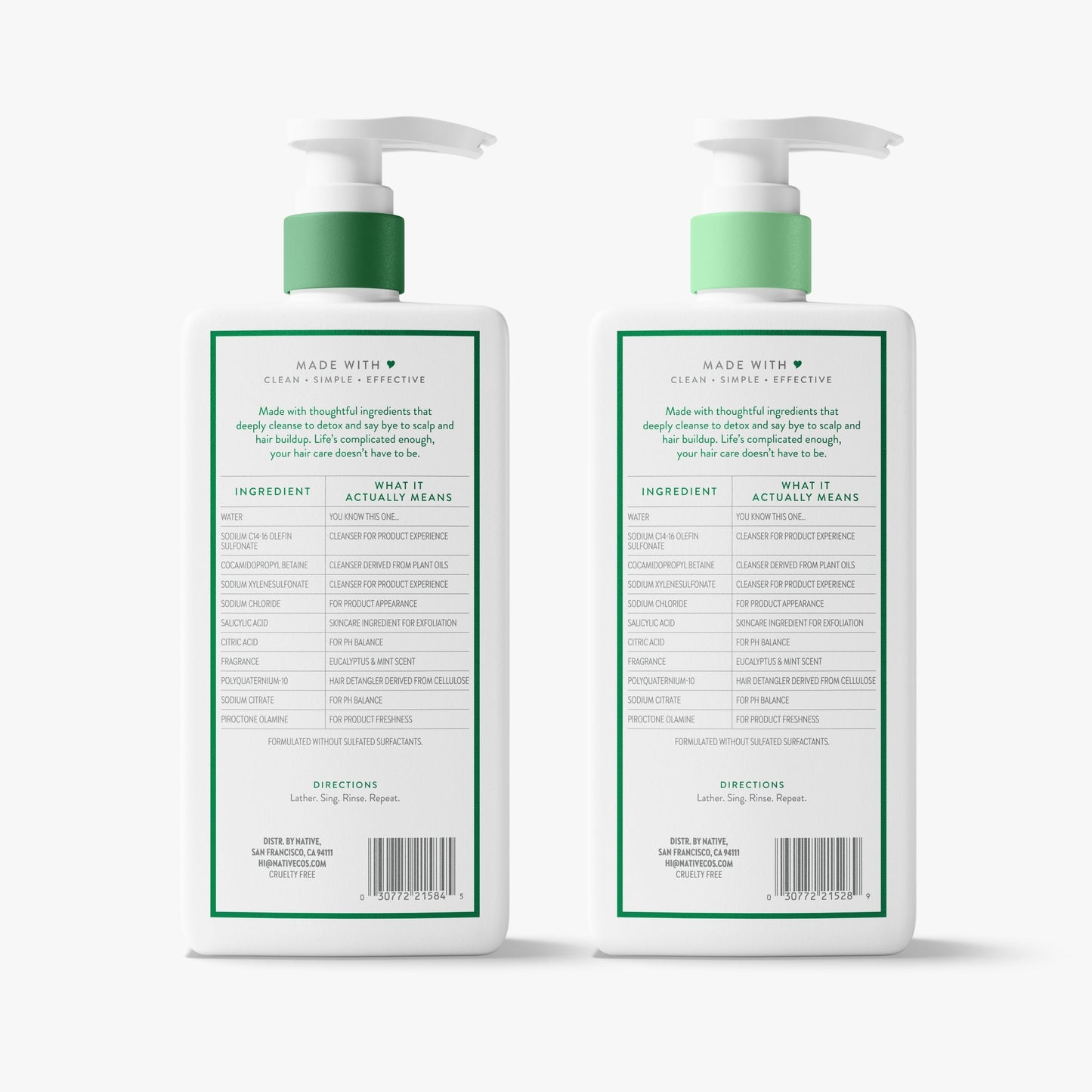 Scalp Clarifying 2 in 1 Shampoo and Conditioner Eucalyptus and Mint 16.5oz Classic Personal Care